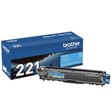 Genuine Brother TN-221 Cyan Toner, New Sealed Box, We Ship Fast picture