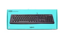 Logitech K120 Black Wired USB Keyboard P/N: 920-002478 (Open Box) picture