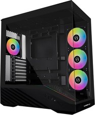 Elegant V100 Mid-Tower PC Case - 4 PWM-Controlled ARGB Fans, Tool-less Access picture