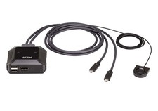 Aten W127164996 US3312-AT 2-Port USB-C 4K DisplayPort KVM Switch ~E~ picture