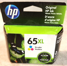 HP 65XL Tri-Color Hi Yield Ink Cartridge N9K03AN Genuine New Sealed NO BOX 2025 picture