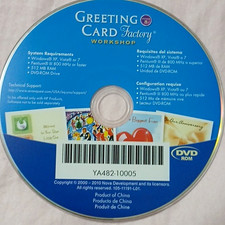NOVA Development Greeting Card Factory Workshop v8 DVD Windows XP/Vista/7 YA482 picture