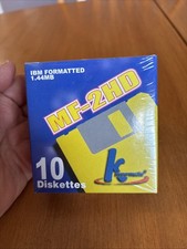 K Hypermedia MF-2HD 10 Diskettes IBM Formatted 1.44MB New Sealed picture