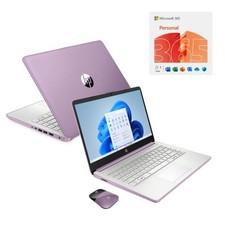 Open Box: HP 14  HD Touchscreen Notebook Intel N150 4GB RAM 128GB SSD Winter Lav picture