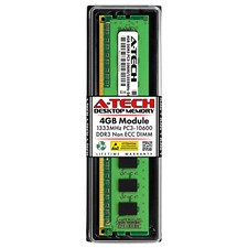 A-Tech 4GB PC3-10600 Desktop DDR3 1333 MHz DIMM 240-Pin non-ECC Memory RAM 1x 4G picture