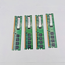 Lot of 4 Hynix 2x512MB & 2x1 GB PC2-5300U Memory Module 3 GB RAM Total 4 Sticks picture