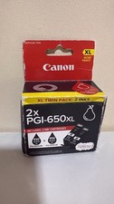 Genuine Original Canon PGI-650XL Twin 2x XL Ink Cartridge Combo Value Pack Black picture