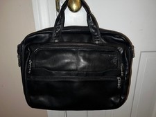 Samsonite Classic Leather Toploader Laptop Briefcase Never used picture