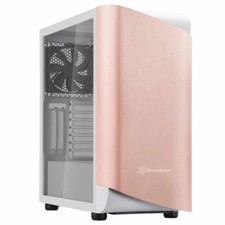 Silverstone SEA1GW-G SETA A1 ATX TG (Tempered Glass) Mid Tower, Rose Gold/White picture