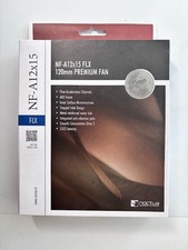 Noctua NF-A12x15 FLX 120mm Premium Slim Cooling Fan Brown New In Box picture