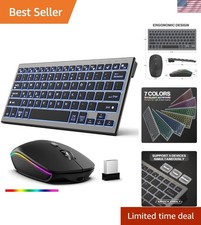 Ultimate RGB Wireless Keyboard and Mouse Combo - Ergonomic, Rechargeable & Sleek picture