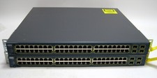 Set of 2 - Cisco Catalyst WS-C3560G-48PS-S V05 48 Port Managed Gigabit Switch picture