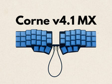 Corne crkbd v4.1 split keyboard, ergonomic, QMK Vial, Cherry MX switch picture