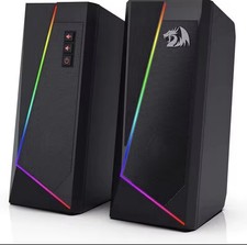 Redragon GS520 RGB Desktop Speakers 2.0 Channel PC Stereo Speaker 6 LED Modes PC picture