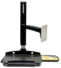 Ergotron 28-188-200-10 Wall Mount Combo Arm 200 Series Black picture