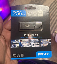 PNY PRO Elite V3 256GB USB 3.2 Gen 2 Flash Drive 1000MB/s Black picture