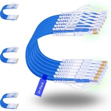 Rapink Cat6a Ethernet Patch Cables  2ft -24 Pack Slim, Cat6a 28AWG Patch Cables picture