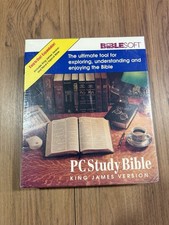 Vintage BibleSoft PC Study Bible v3.0 KJV Windows CD-ROM Library Plus NEW SEALED picture