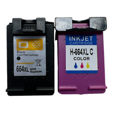 reman HP 664XL 664 Black Color Ink Cartridge Show Ink Deskjet 1115 3636 3836 picture