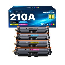 E-Z Ink 210A with Chip Compatible for HP 210A Toner Cartridges 4 Pack 210X to... picture