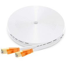 Smolink Cat 8 Ethernet Cable, High Speed Flat Internet Network Cable  White picture