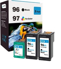 XLhippo 96XL 97XL Ink Cartridges Black Color Combo Pack for HP Printers picture