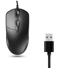USB 2.0 Optical Wired Scroll Wheel Mouse  PC Laptop Notebook Desktop Black Mice* picture