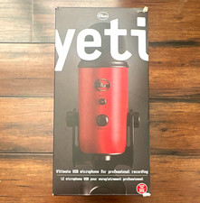 Blue Yeti USB Freestanding Microphone Red w/ Mute, Gain, Volume & Headphone Jack picture