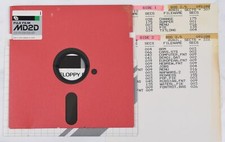 Vintage Fuji Computer Floppy Disk - Untested (Atari, DOS 2.5, B/Graph, 1988) picture