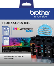New Genuine Brother LC3033XXL Black Cyan Magenta Yellow 4PK Ink Cartridges 2026 picture