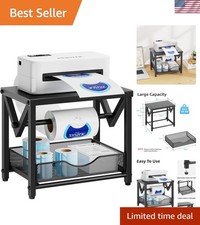 for Rolls and Fanfold Labels, Metal Thermal Label Printer Holder with Drawer,... picture