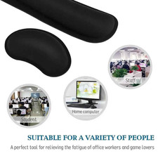 Keyboard Wrist Rest Pad and Mouse Rubber Wrist Rest Support Cushion Memory Foam picture