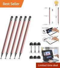 High Sensitivity Rose Gold Stylus - 5-Piece Set for Ultimate Touchscreen Control picture