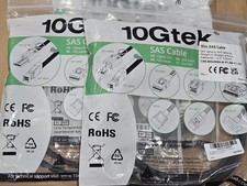 LOT of 3 SlimSAS SFF-8654 4i Straight to StraighT WITHOUT SIDEBANDS. 1.0M,100ohm picture