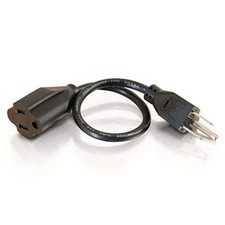 1FT Premium Universal Extension Cord - Power Extension Cord for TV, Computer,  picture