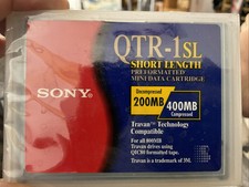 Sony QTR-1 QTR-1SL  Travan 200/400MB Tape Cartridge NEW Sealed picture