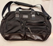 TUMI ALPHA BRAVO EVERETT MEN'S TOTE BRIEFCASE BAG NYLON/LEATHER,  222340HK2 picture