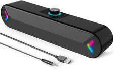 Computer Speakers,Pc Speakers for Desktop,Wired Usb-Powered Sound-Bar for Comput picture