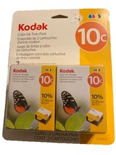 Twin Pack (2) Kodak Color Printer Ink Cartridges 10C 2x420 pages New and Sealed picture