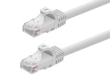 Flexboot Cat6 Ethernet Patch Cable Network RJ45 Stranded UTP 24AWG 0.5ft White picture