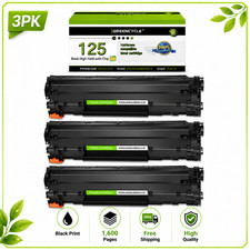 3pk 125 Toner Cartridge for Canon ImageClass LBP6000 LBP6030w MF3010 Printer picture