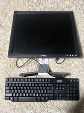 Lot of 2 Dell Monitor & Keyboard Non-Tested For Parts/Repair AS-IS picture