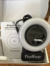 PixelForge 2K Webcam for PC with Mic/Light & Privacy Cover NEW Opened Box picture