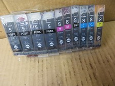 CANON PIXMA INK EMPTIES GROUP OF 10 FOR REFILL OR RETURN picture