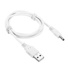 1Pcs USB Male to DC 3.5 x 1.35 mm Male Power Cord 100cm Charging Cable White picture