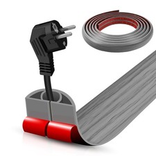 Floor Cord Cover Self Adhesive Cord Hider,10FT Cable Management, Extension St... picture