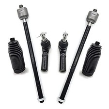 6Pcs Front Inner Outer Tie Rod Ends Boot Kit EV800963 ES800986 picture
