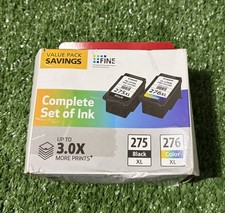 SEALED Canon Genuine PG-275XL Black & CL-276XL Tri-Color Inkjet Ink Cartridges picture
