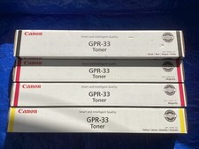 NEW Lot of 4, Genuine Canon GPR-33K/M(x2)/Yellow Toner Cartridge picture