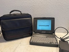Vintage Compaq Contura 4/25c Laptop Computer With Power Adapter & Bag picture